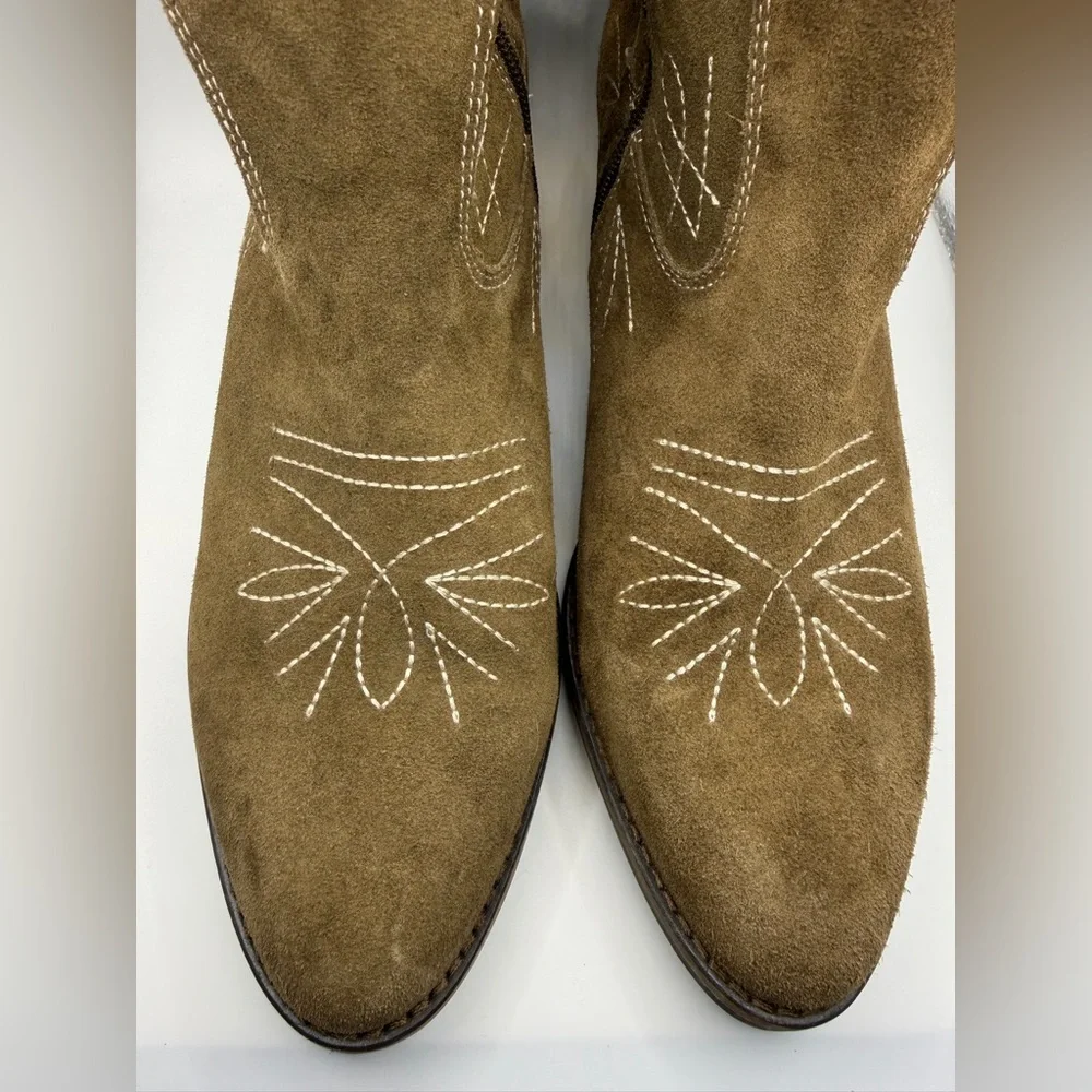 Lucky Brand Women's Floriniah Ankle Boot Pointed Toe Western Ankle Booties - Picture 3 of 12